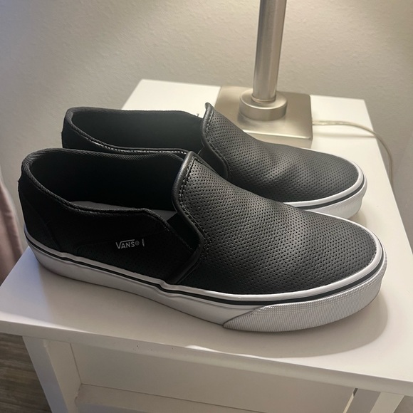 Vans® Asher Women's Perforated Slip-On Shoes - Picture 1 of 5